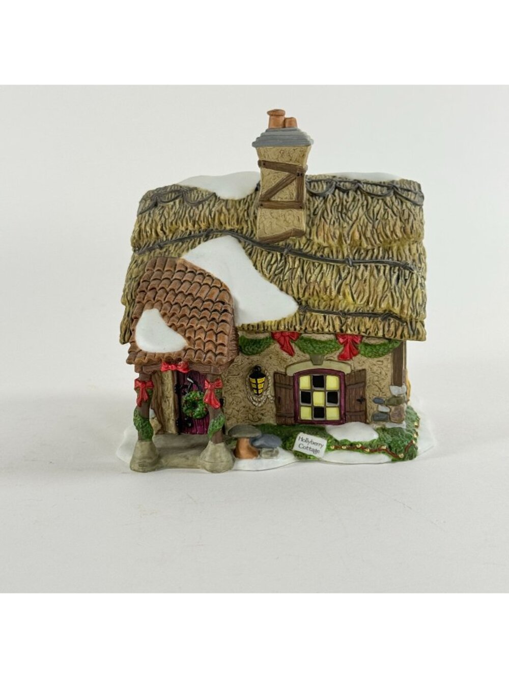 Dept 56 Hollyberry Cottage 58729 Dickens Village Christmas House No Cord